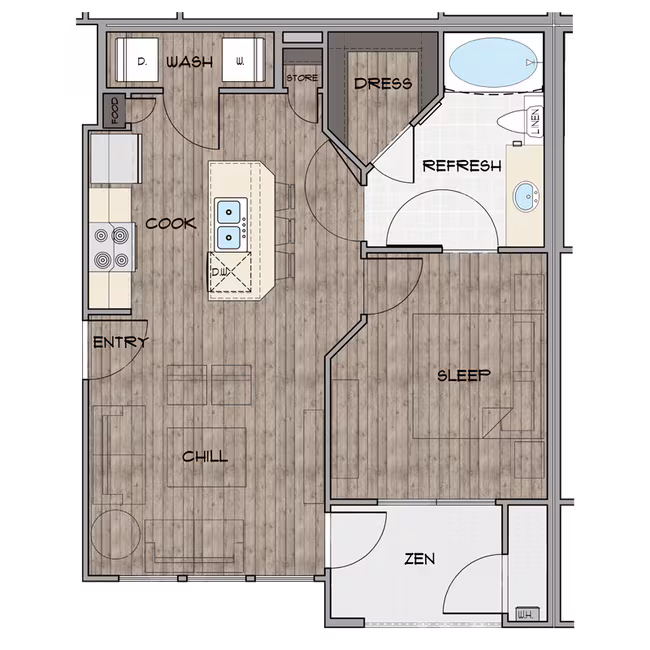 Unit 3304 floor plan